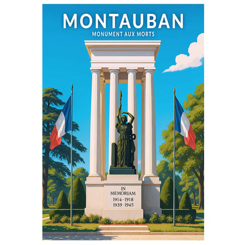 Affiche - Montauban - Monument aux Morts