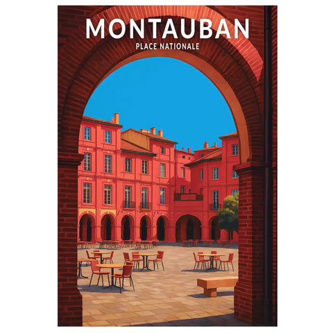 Affiche - Montauban - Place Nationale