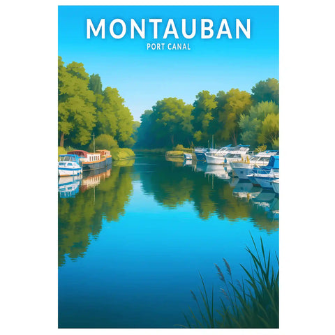 Affiche - Montauban - Port Canal