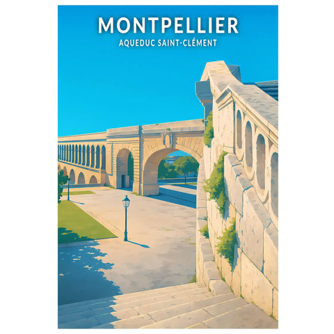 Affiche - Montpellier - Aqueduc Saint-Clément
