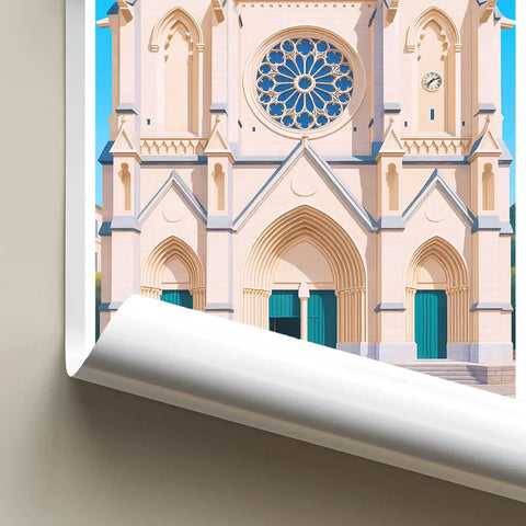 Affiche - Montpellier - Église Saint-Roch