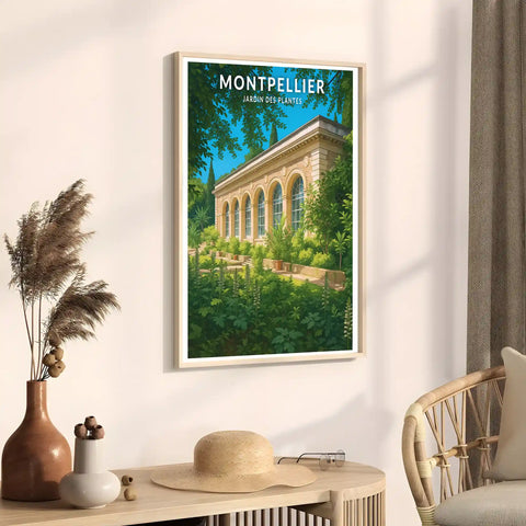Affiche - Montpellier - Jardin des Plantes
