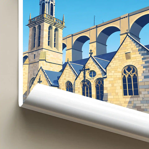 Affiche - Morlaix - Église Saint-Mélaine