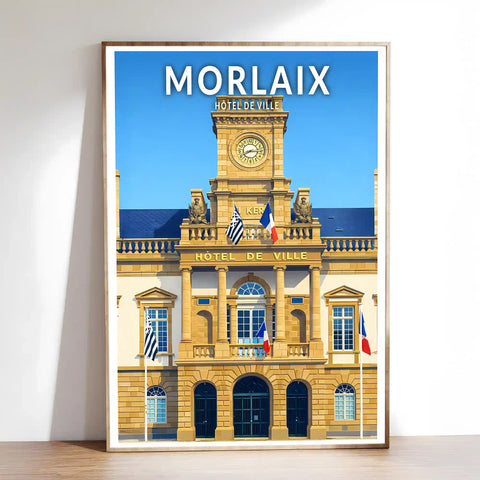 Affiche - Morlaix - Hôtel de Ville
