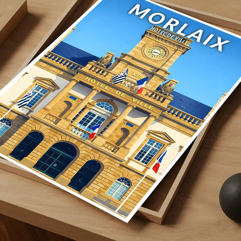 Affiche - Morlaix - Hôtel de Ville