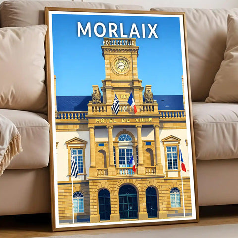 Affiche - Morlaix - Hôtel de Ville