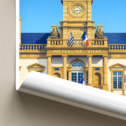 Affiche - Morlaix - Hôtel de Ville