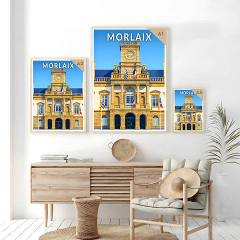 Affiche - Morlaix - Hôtel de Ville