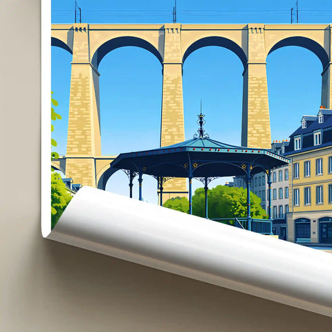 Affiche - Morlaix - Le Viaduc