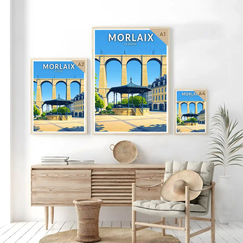 Affiche - Morlaix - Le Viaduc