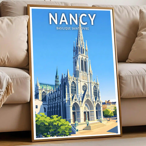 Affiche - Nancy - Basilique Saint-Epvre