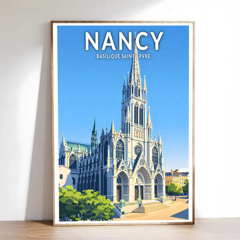 Affiche - Nancy - Basilique Saint-Epvre