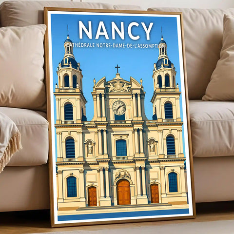 Affiche - Nancy - Cathédrale Notre-Dame-de-l'Annonciation