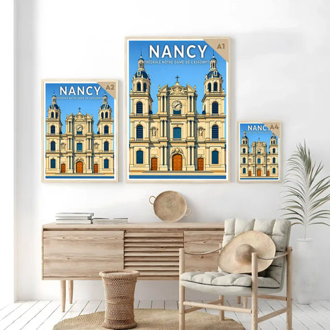 Affiche - Nancy - Cathédrale Notre-Dame-de-l'Annonciation