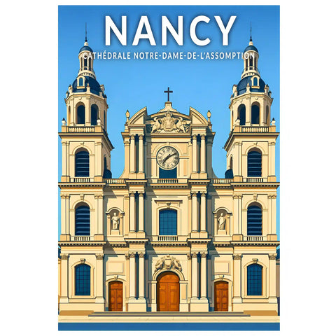Affiche - Nancy - Cathédrale Notre-Dame-de-l'Annonciation