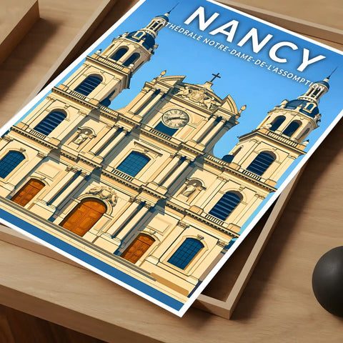 Affiche - Nancy - Cathédrale Notre-Dame-de-l'Annonciation