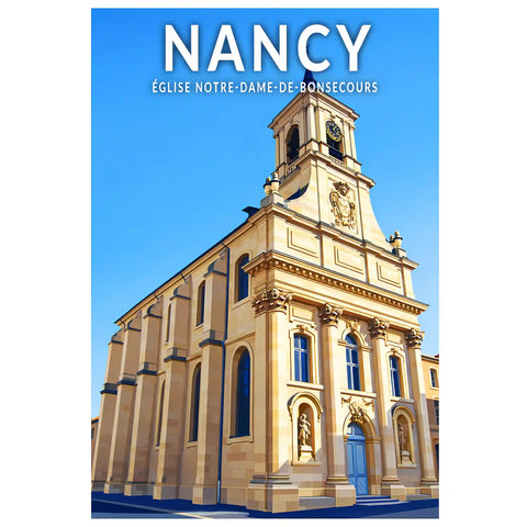 Affiche - Nancy - Église Notre-Dame-de-Bonsecours