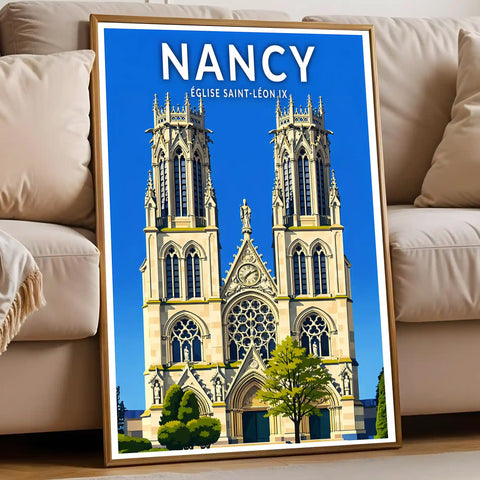 Affiche - Nancy - Église Saint-Léon IX