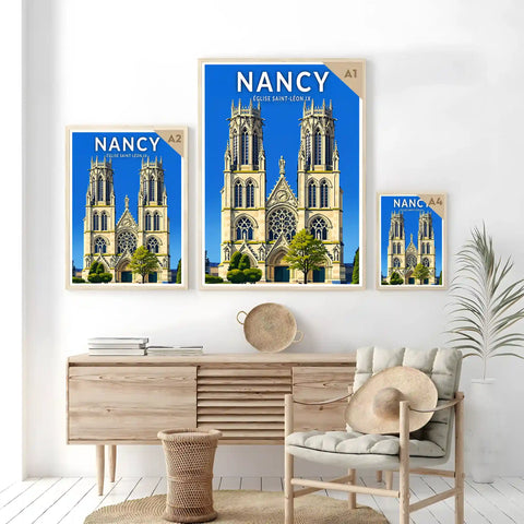 Affiche - Nancy - Église Saint-Léon IX