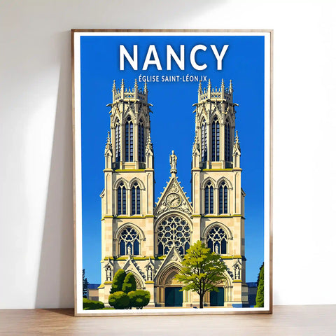 Affiche - Nancy - Église Saint-Léon IX