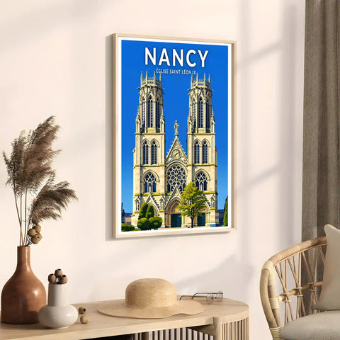 Affiche - Nancy - Église Saint-Léon IX