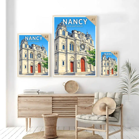 Affiche - Nancy - Église Saint-Nicolas