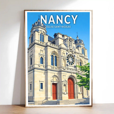 Affiche - Nancy - Église Saint-Nicolas