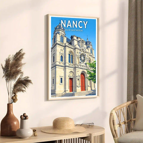 Affiche - Nancy - Église Saint-Nicolas