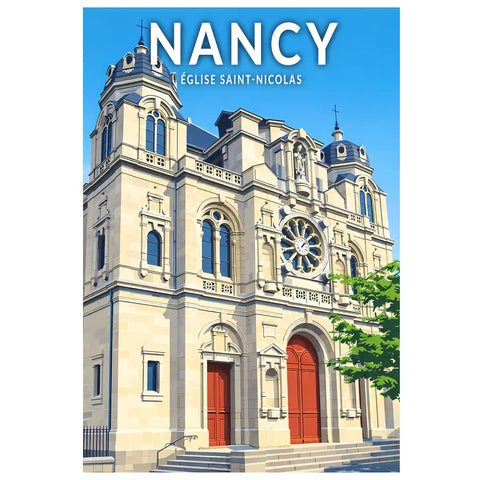 Affiche - Nancy - Église Saint-Nicolas