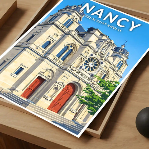 Affiche - Nancy - Église Saint-Nicolas