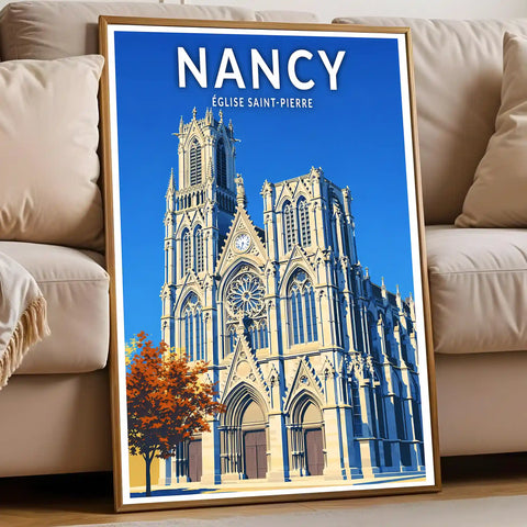 Affiche - Nancy - Église Saint-Pierre