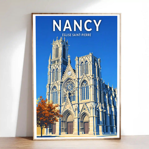 Affiche - Nancy - Église Saint-Pierre