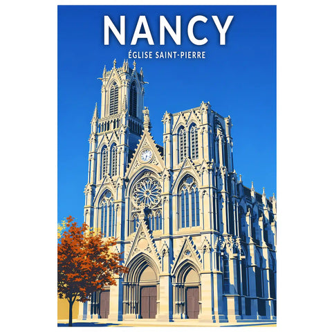 Affiche - Nancy - Église Saint-Pierre