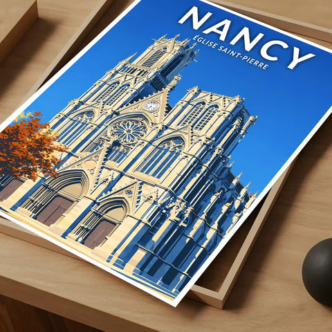 Affiche - Nancy - Église Saint-Pierre