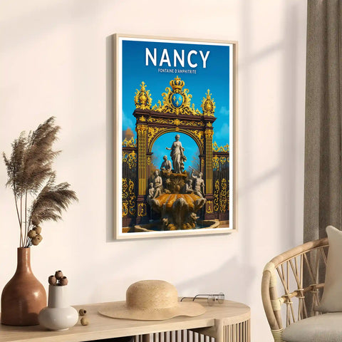 Affiche - Nancy - Fontaine d'Amphitrite