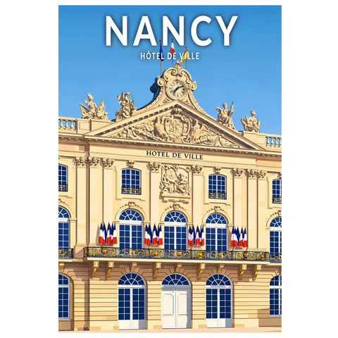 Affiche - Nancy - Hôtel de Ville