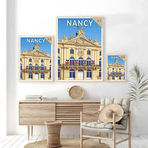 Affiche - Nancy - Hôtel de Ville