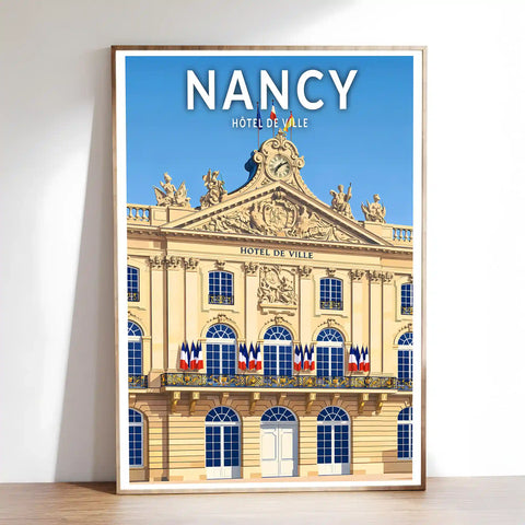 Affiche - Nancy - Hôtel de Ville