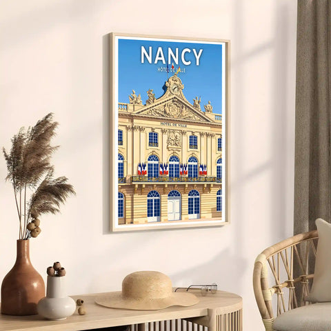 Affiche - Nancy - Hôtel de Ville