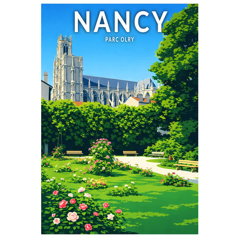 Affiche - Nancy - Parc Olry