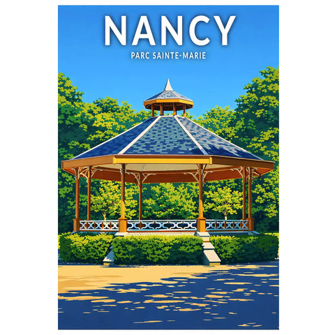 Affiche - Nancy - Parc Sainte-Marie