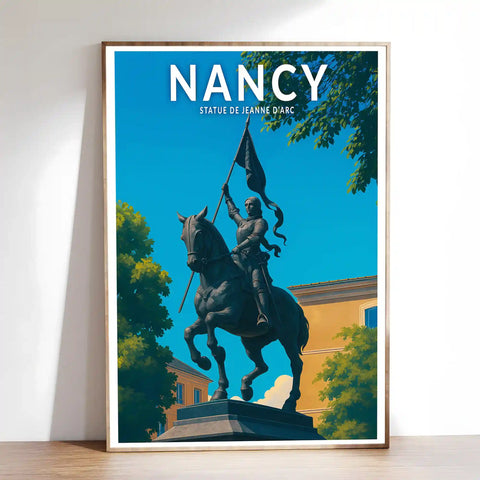 Affiche - Nancy - Statue de Jeanne d'Arc