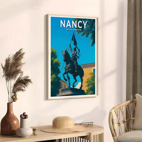 Affiche - Nancy - Statue de Jeanne d'Arc