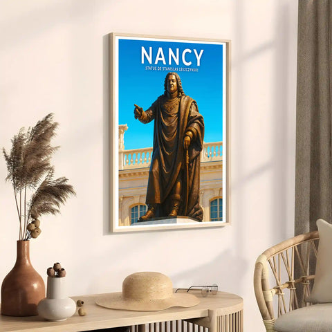 Affiche - Nancy - Statue de Stanislas Leszczynski
