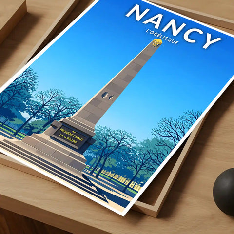 Affiche - Nancy - L'Obélisque