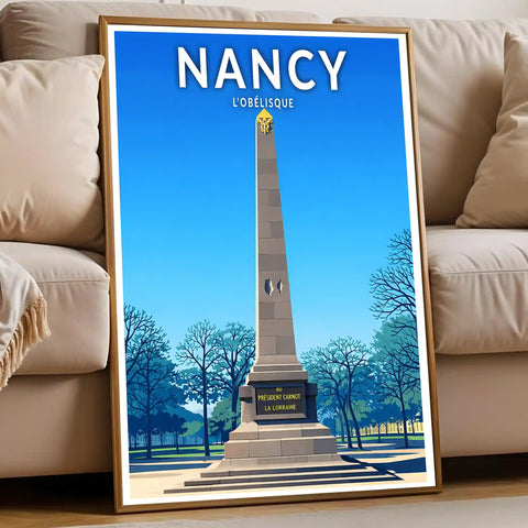 Affiche - Nancy - L'Obélisque