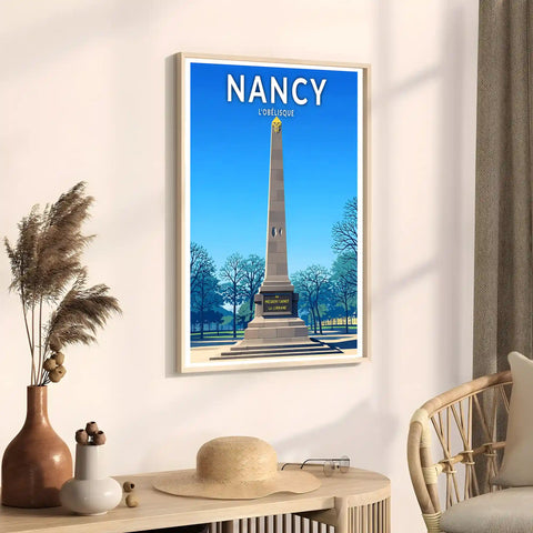 Affiche - Nancy - L'Obélisque