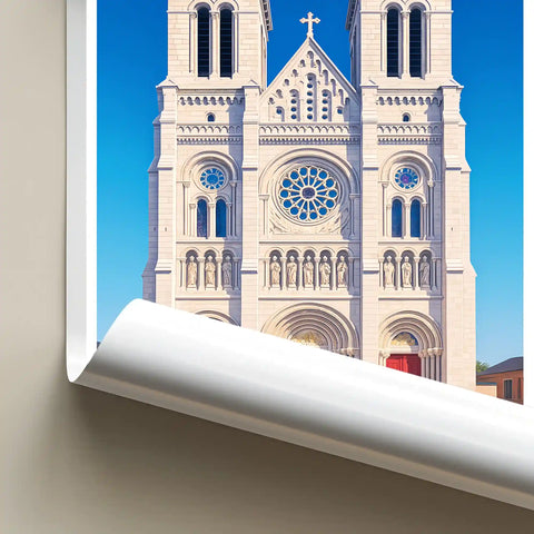 Affiche - Nantes - Basilique Saint-Donatien-et-Saint-Rogatien