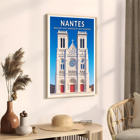 Affiche - Nantes - Basilique Saint-Donatien-et-Saint-Rogatien