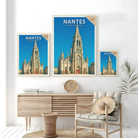 Affiche - Nantes - Basilique Saint-Nicolas